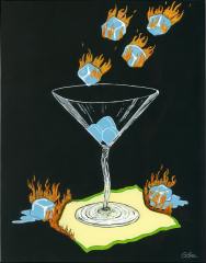 FireIceLogoSmall Fire and Ice Martini Glass